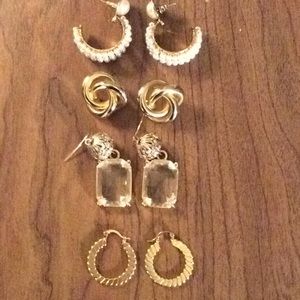 REDUCED! Vintage Bundle of Dressy Earrings 8 pairs